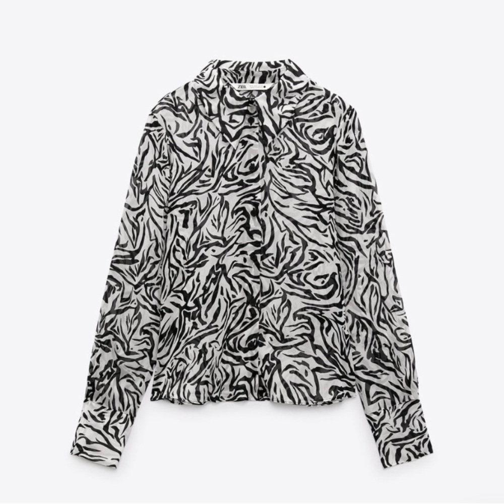 Zara - Zebra Print Button-up